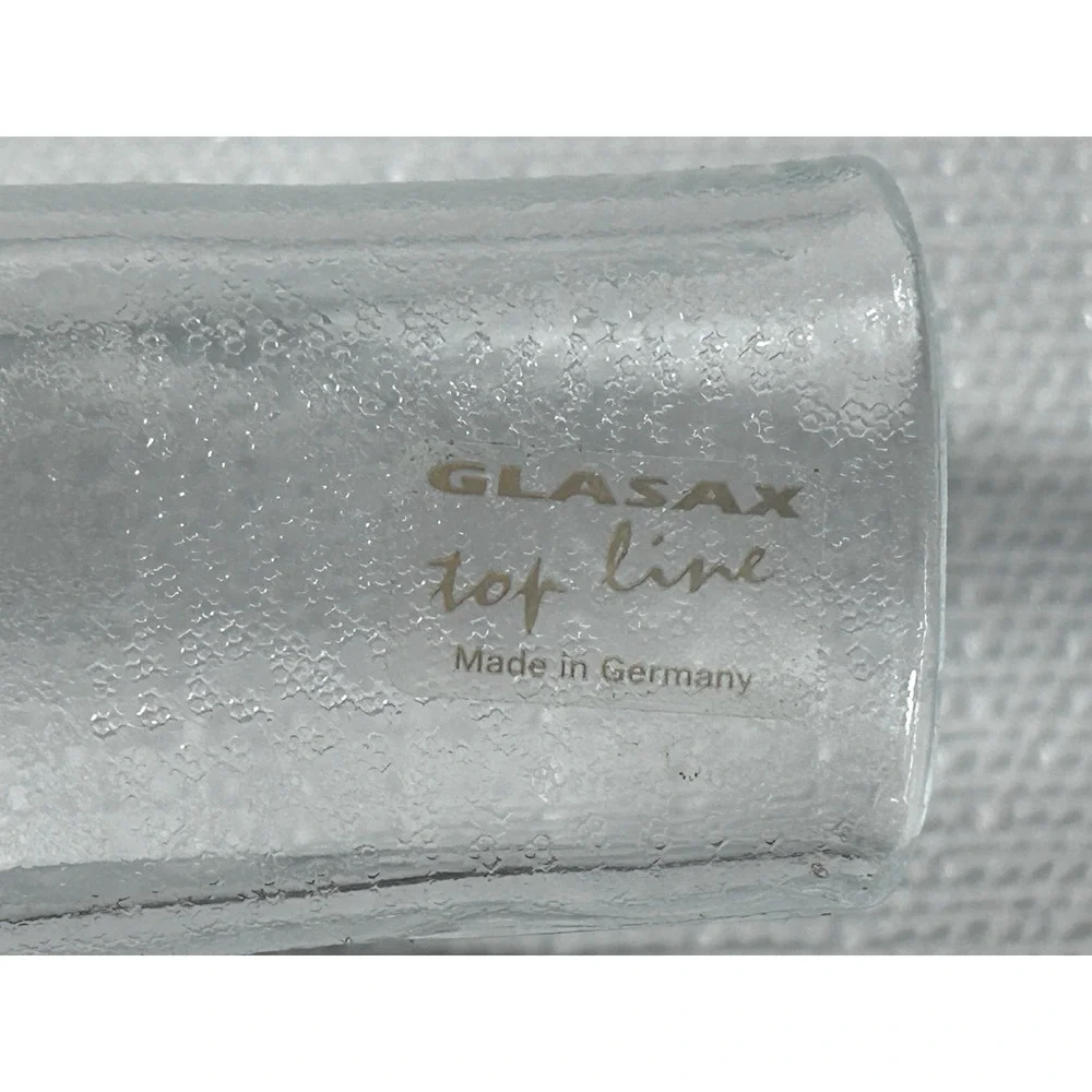 VTG Glasex Germany Napkin Holder Winter Scene Glass Holiday Christmas Grannycore
